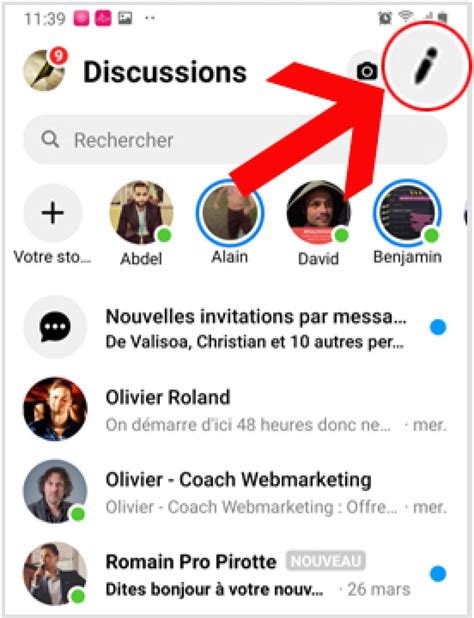 Comment créer un groupe sur Messenger